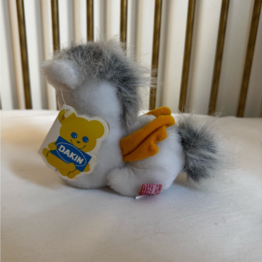 Vintage pillow pets dakin stuffed animal horse unicorn nwt 1982 - Picture 2 of 4